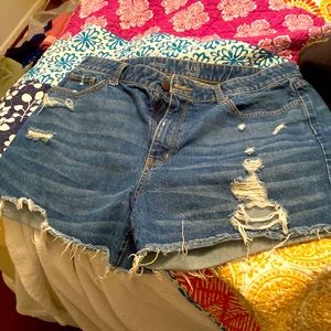 Ana cutoff denim shorts